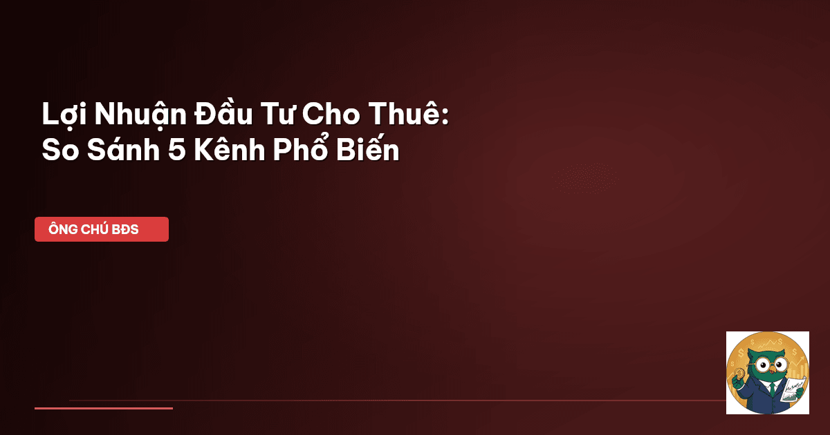 lợi nhuận đầu tư cho thuê