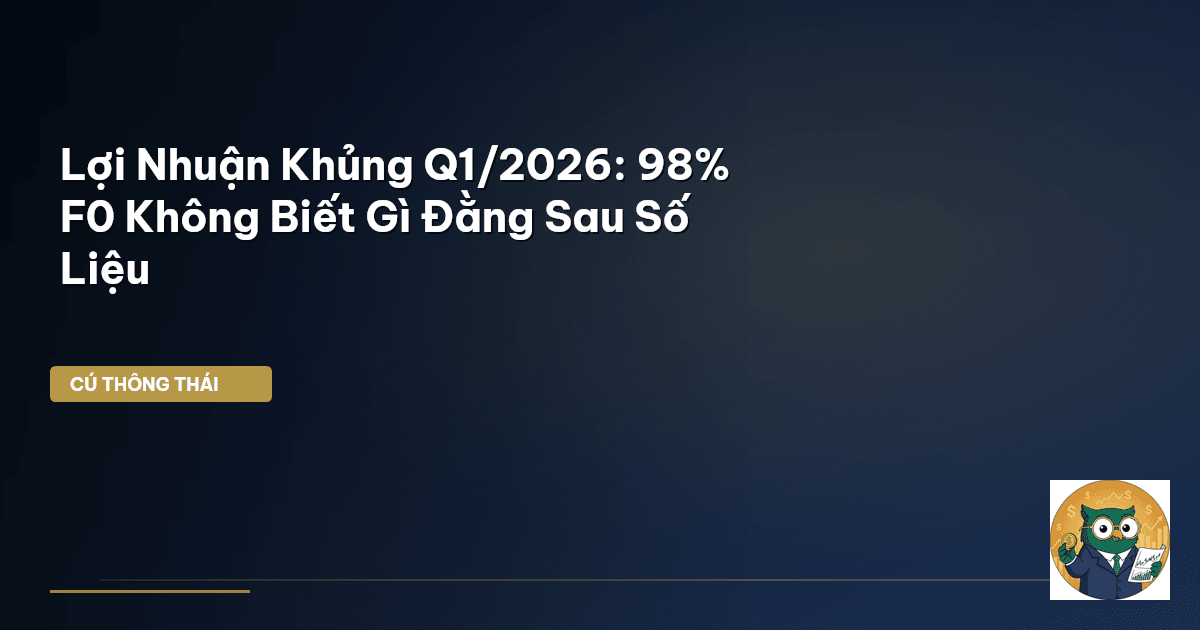 Lợi Nhuận Khủng Q1/2026: 98% F0 Không Biết Gì Đằng Sau Số Liệu