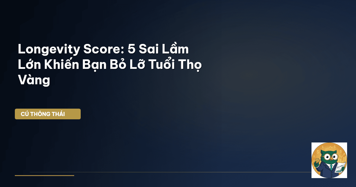 Longevity Score: 5 Sai Lầm Lớn Khiến Bạn Bỏ Lỡ Tuổi Thọ Vàng