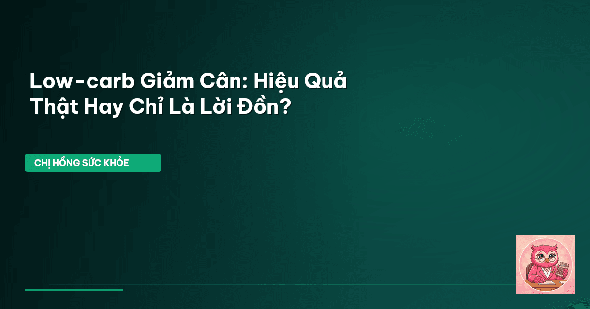 Low-carb Giảm Cân: Hiệu Quả Thật Hay Chỉ Là Lời Đồn?