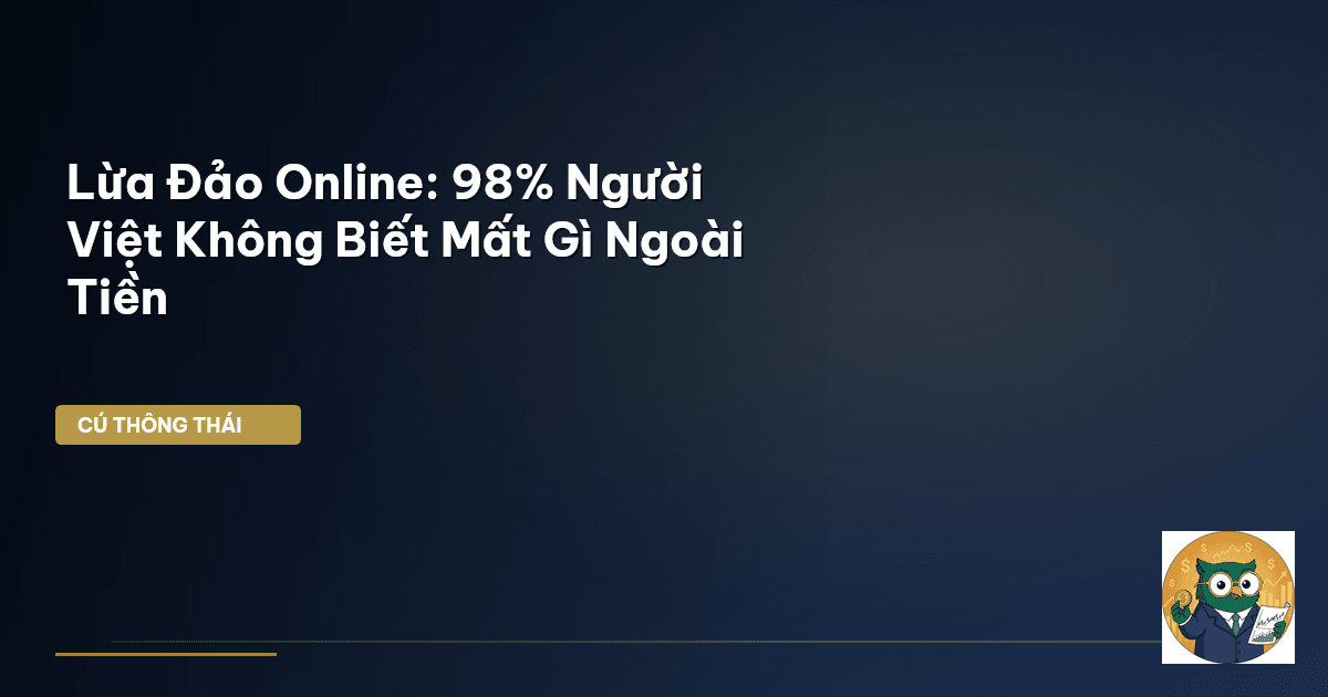 Lừa Đảo Online: 98% Người Việt Không Biết Mất Gì Ngoài Tiền