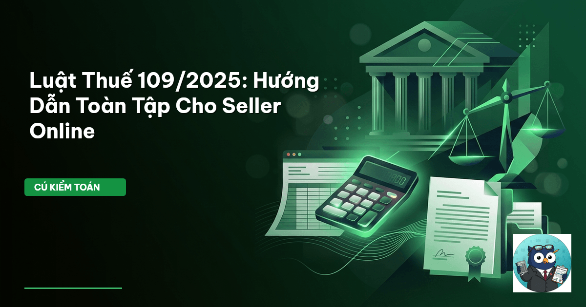 Luật Thuế 109/2025: Hướng Dẫn Toàn Tập Cho Seller Online