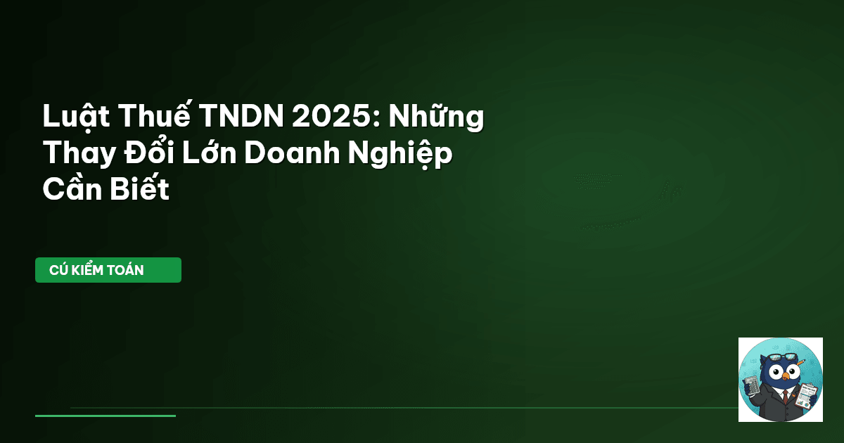 Luật Thuế TNDN 2025