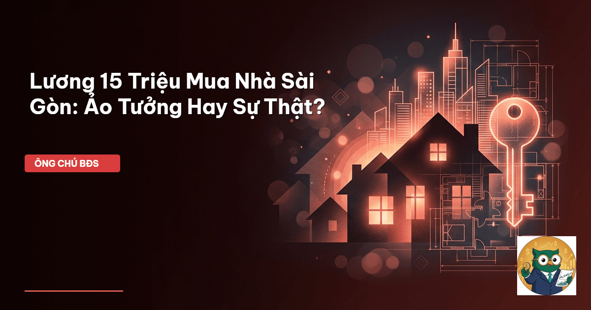 lương 15 triệu mua nhà