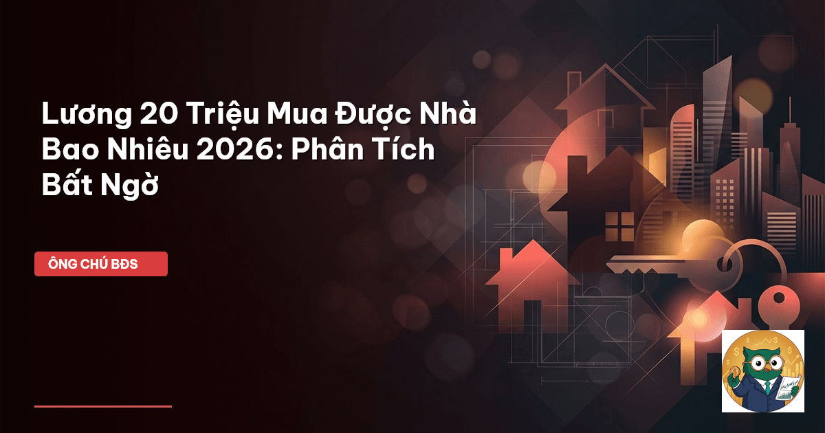 lương 20 triệu mua được nhà bao nhiêu