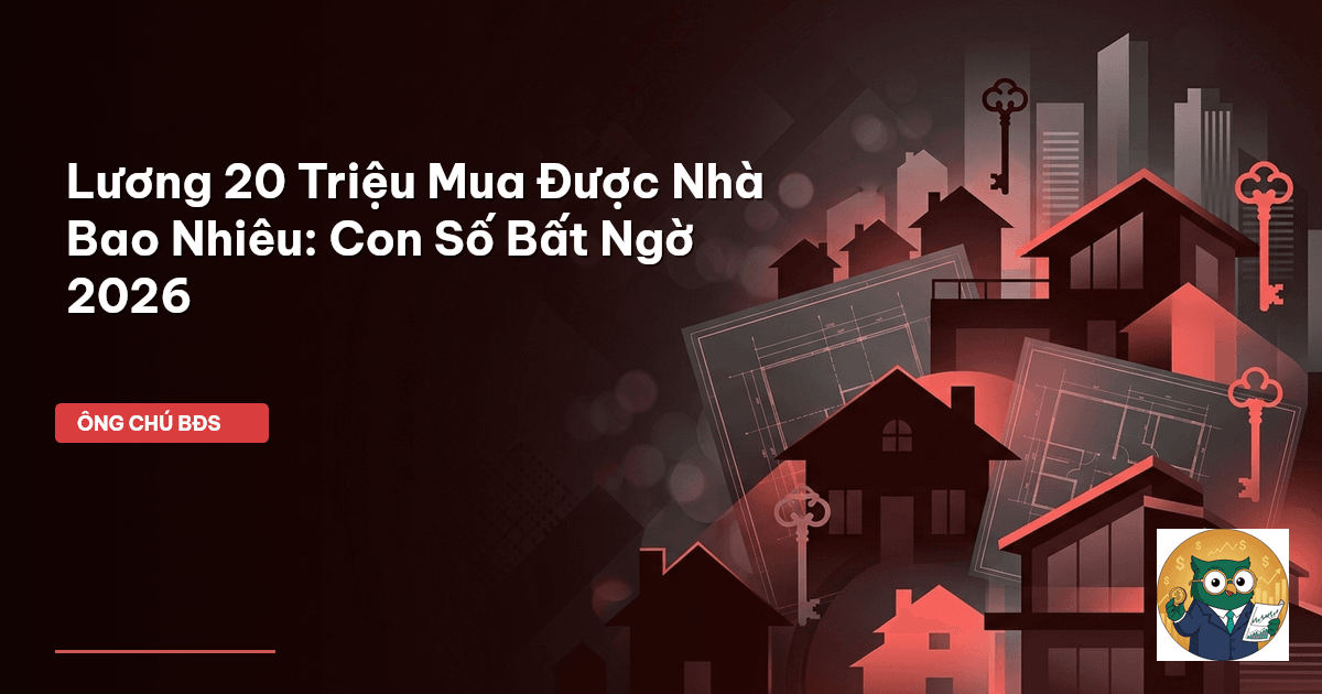 lương 20 triệu mua được nhà bao nhiêu