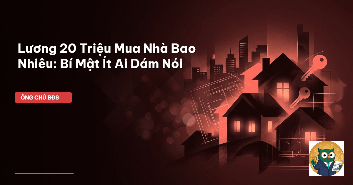 lương 20 triệu mua nhà bao nhiêu
