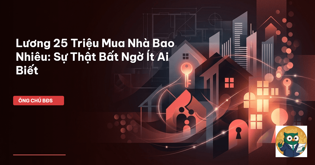 lương 25 triệu mua nhà bao nhiêu