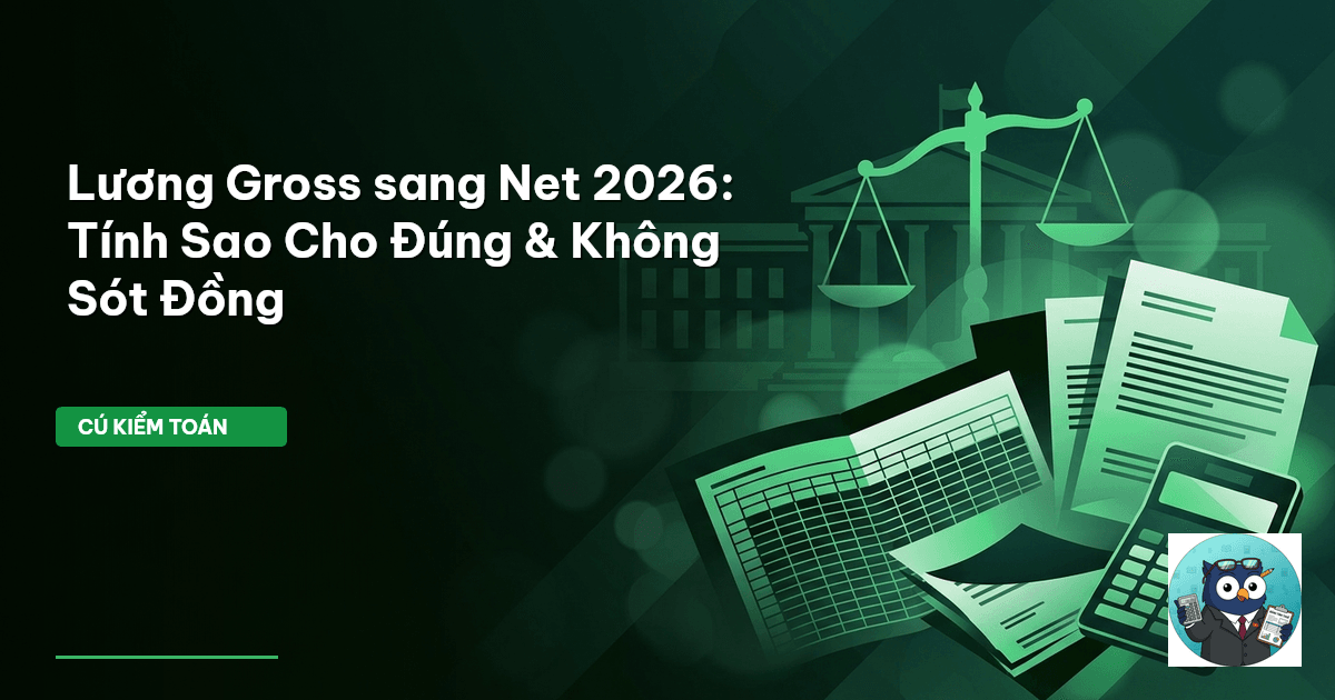 cách tính lương gross sang net