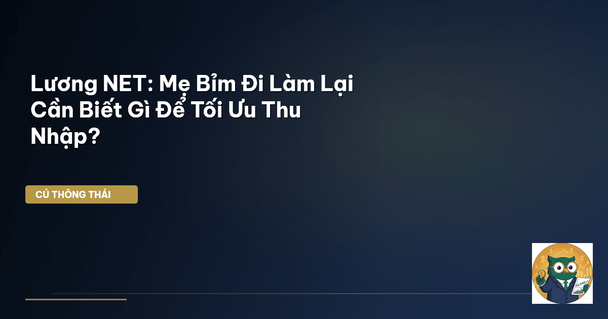 Lương NET: Mẹ Bỉm Đi Làm Lại Cần Biết Gì Để Tối Ưu Thu Nhập?
