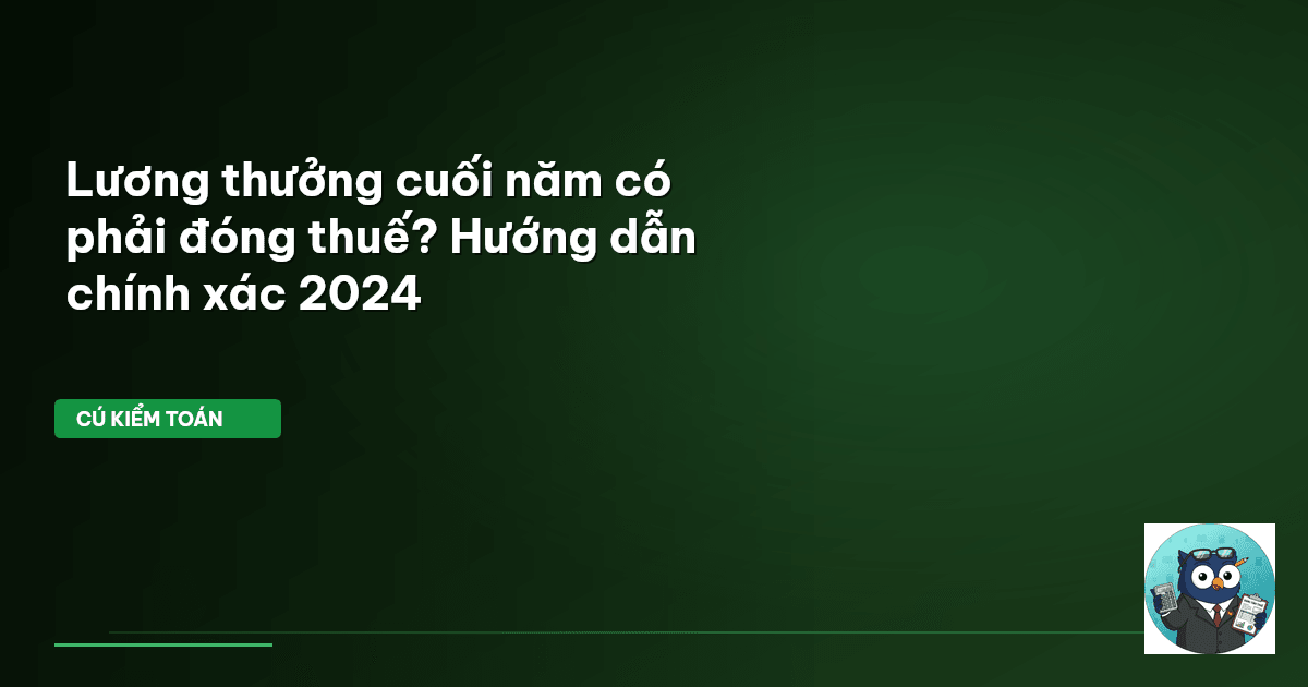 thuế lương thưởng cuối năm