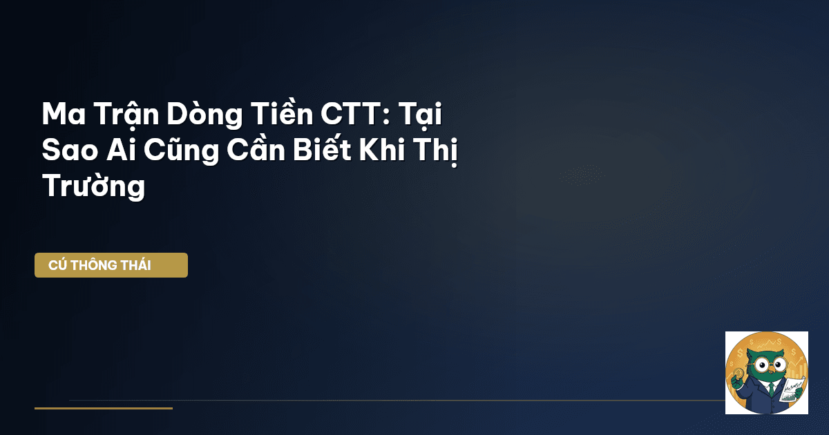 Ma Trận Dòng Tiền CTT: Tại Sao Ai Cũng Cần Biết Khi Thị Trường