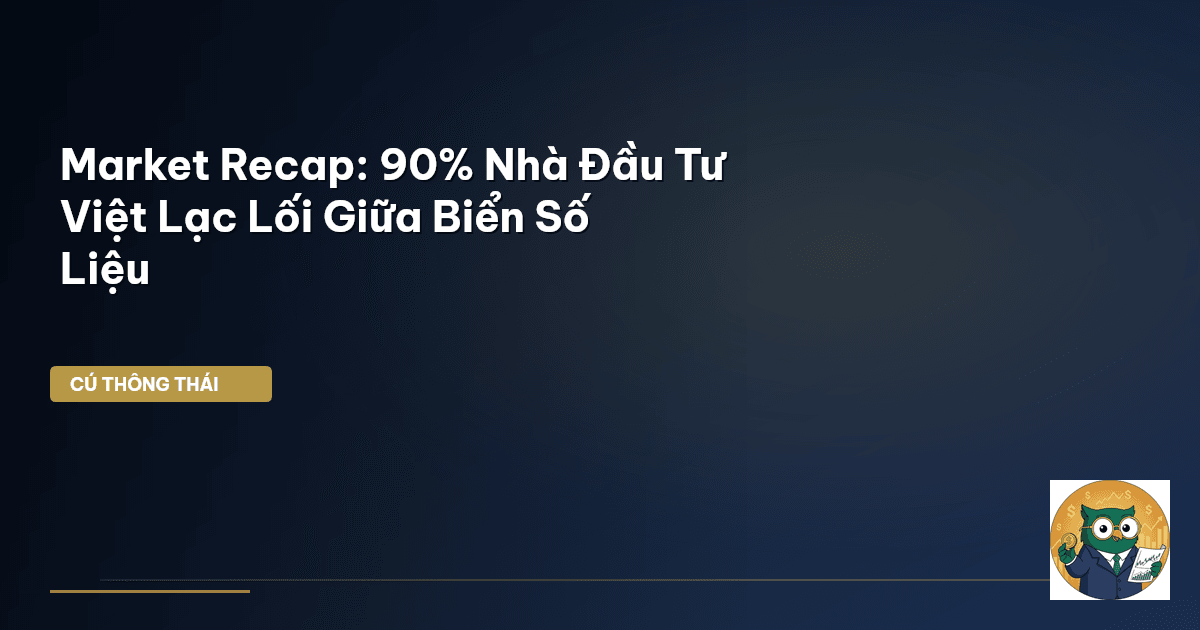 Market Recap: 90% Nhà Đầu Tư Việt Lạc Lối Giữa Biển Số Liệu