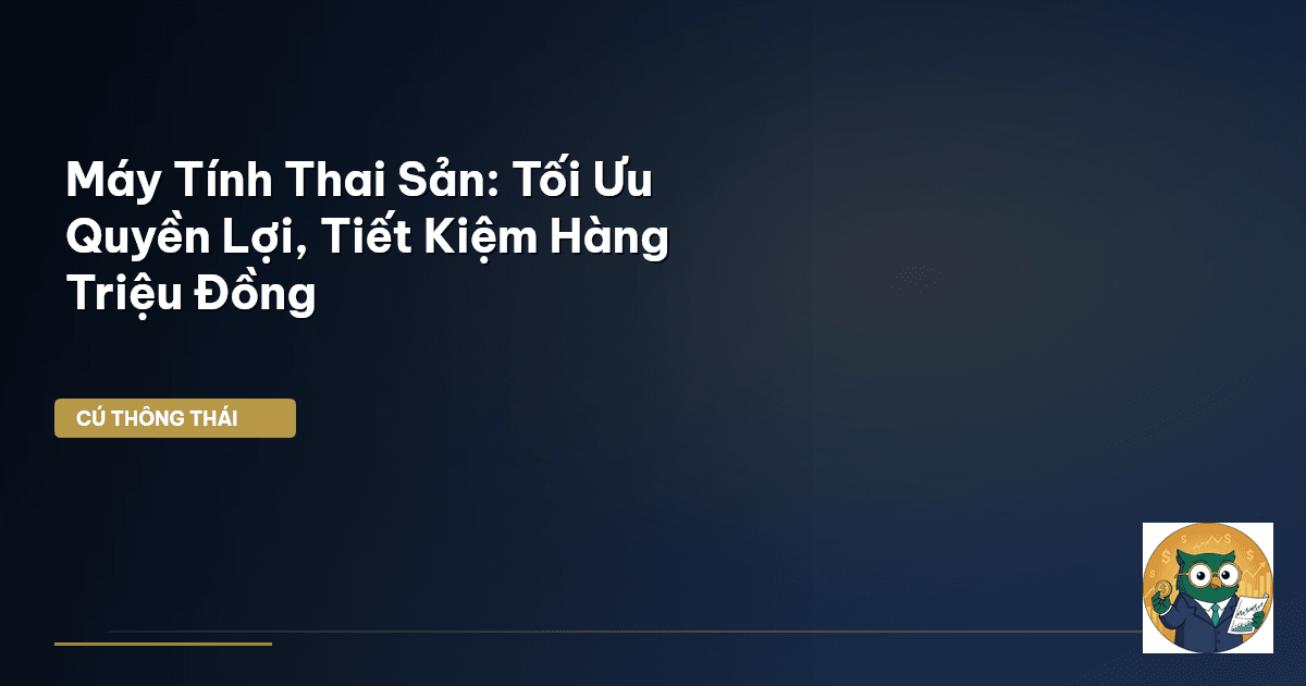 Máy Tính Thai Sản: Tối Ưu Quyền Lợi, Tiết Kiệm Hàng Triệu Đồng