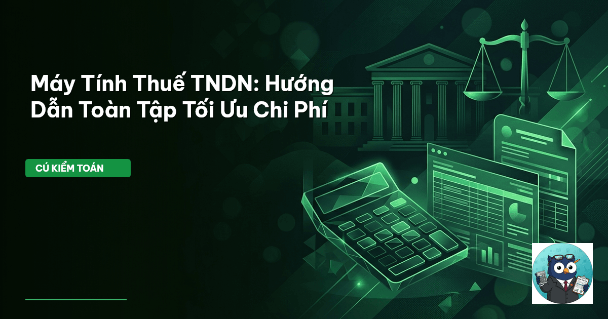 Máy Tính Thuế TNDN: Hướng Dẫn Toàn Tập Tối Ưu Chi Phí