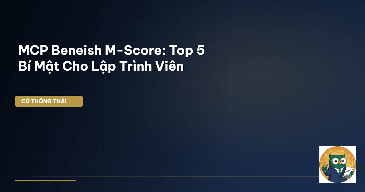 Beneish M-Score