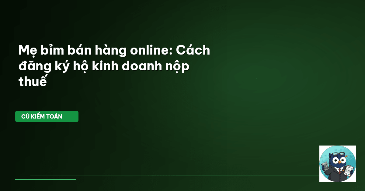 đăng ký hộ kinh doanh