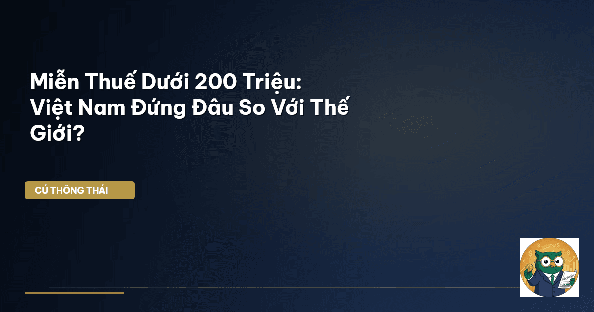 Miễn Thuế Dưới 200 Triệu: Việt Nam Đứng Đâu So Với Thế Giới?