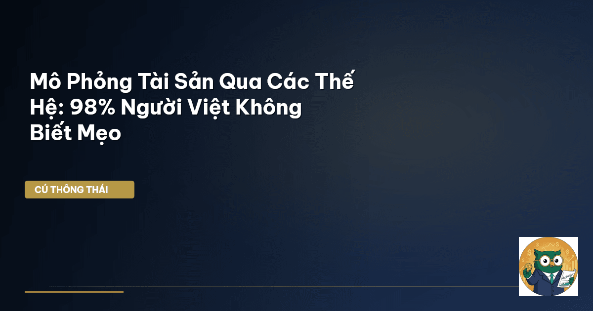 Mô Phỏng Tài Sản Qua Các Thế Hệ: 98% Người Việt Không Biết Mẹo