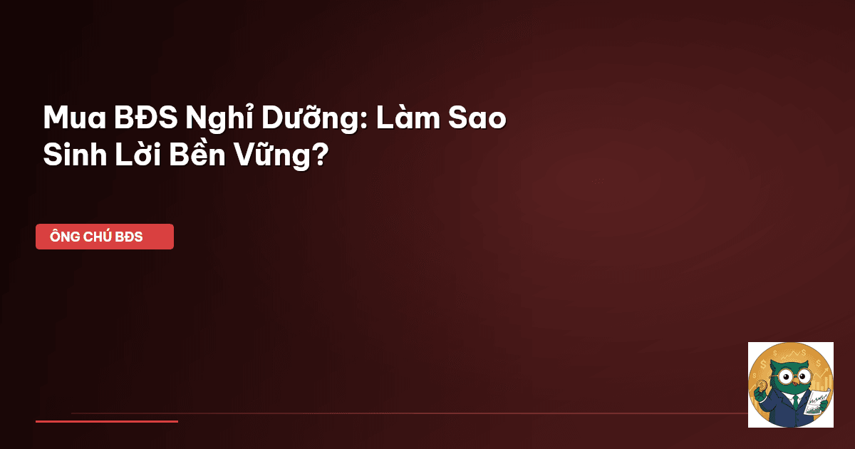 bất động sản nghỉ dưỡng