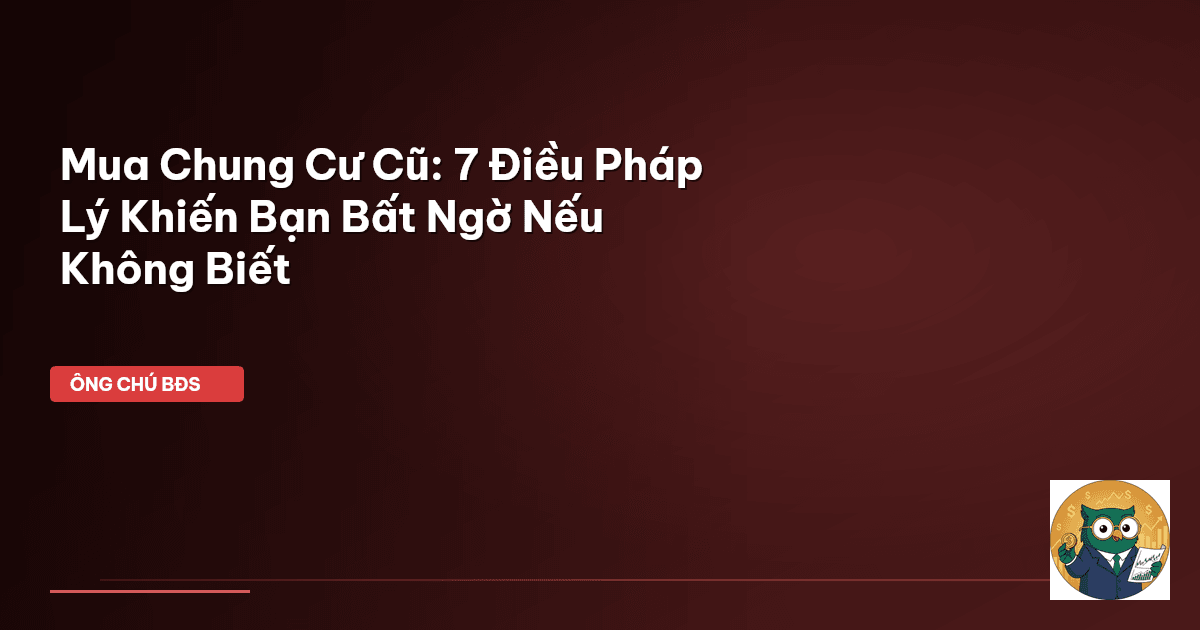 mua chung cư cũ