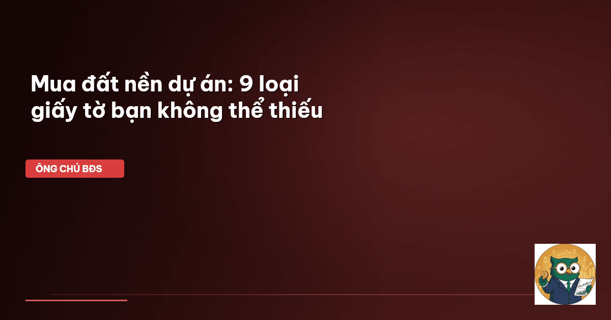 mua đất nền dự án
