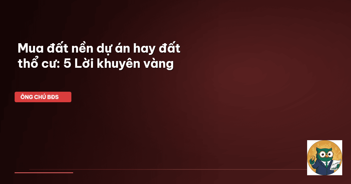 mua đất nền dự án