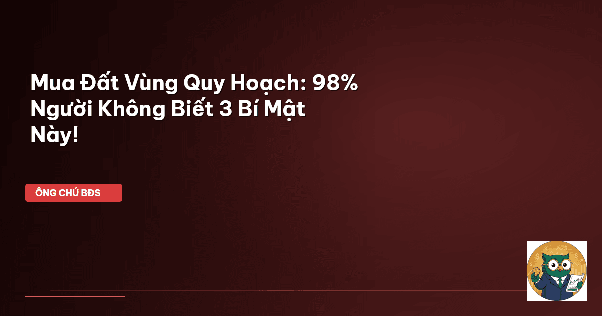mua đất quy hoạch