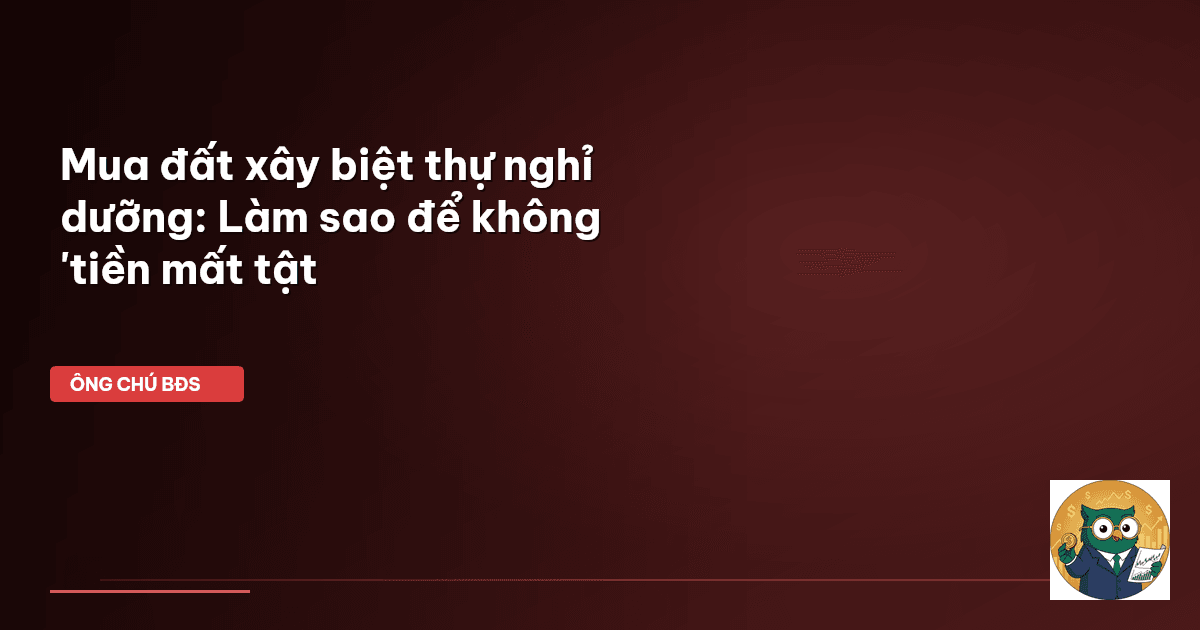 mua đất xây biệt thự