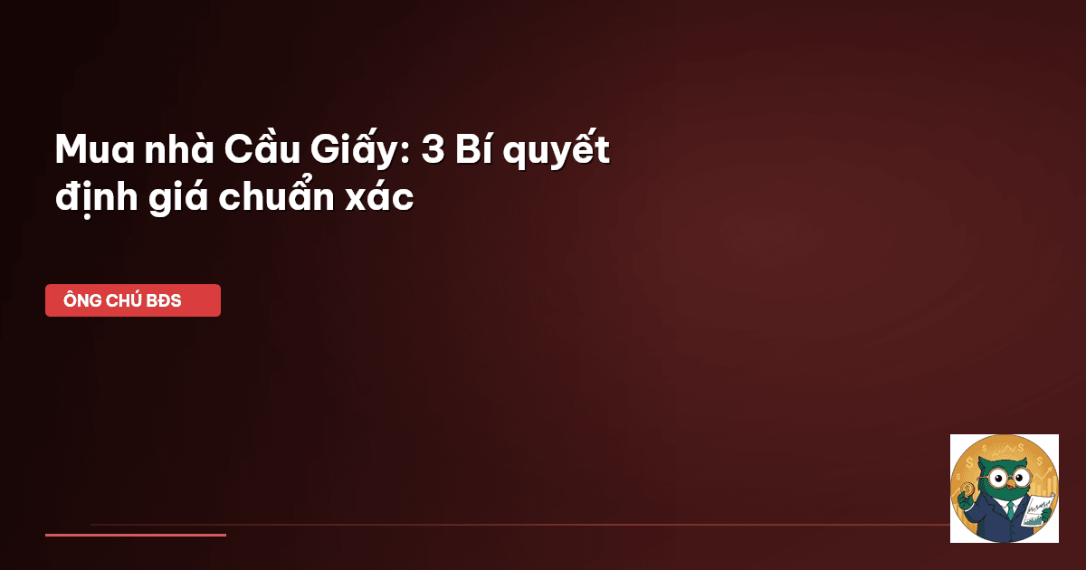 mua nhà Cầu Giấy