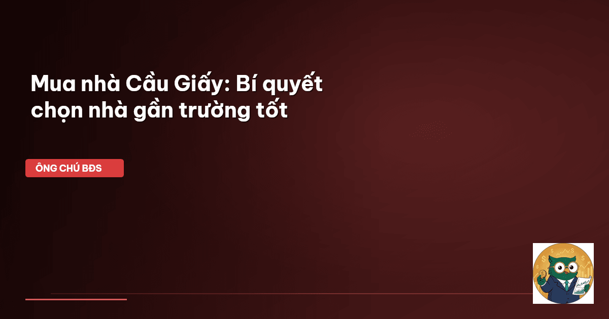 mua nhà Cầu Giấy