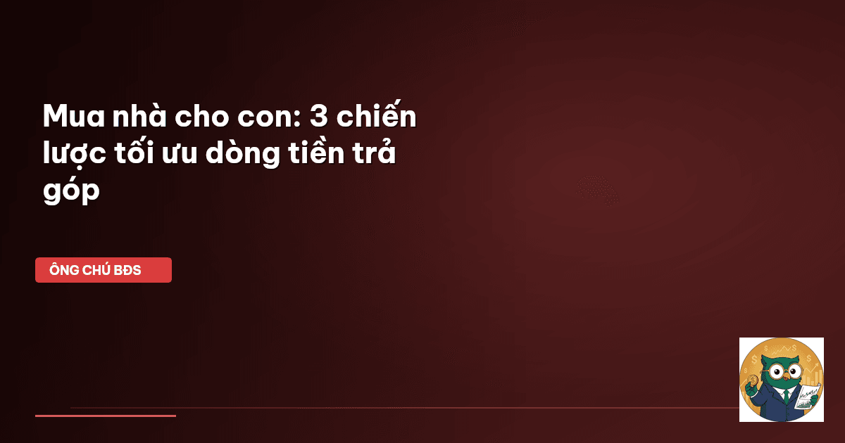 mua nhà cho con