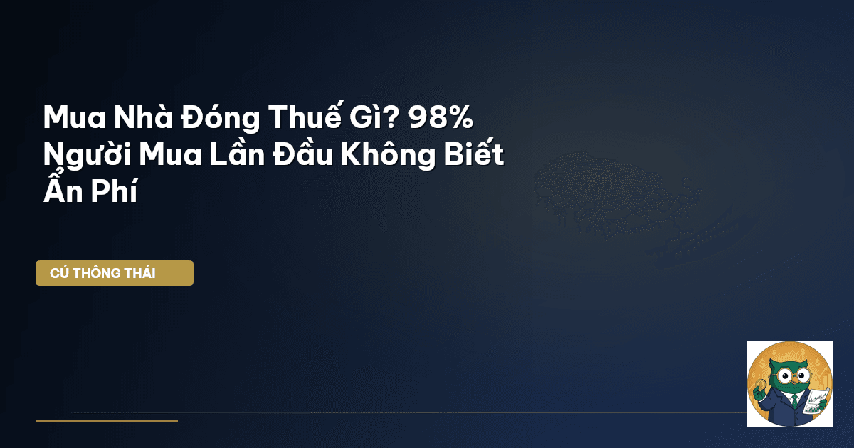 Mua Nhà Đóng Thuế Gì? 98% Người Mua Lần Đầu Không Biết Ẩn Phí