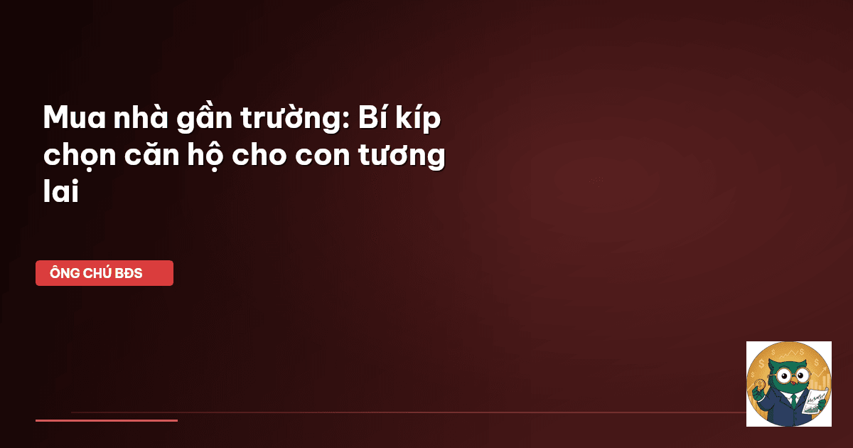 mua nhà gần trường