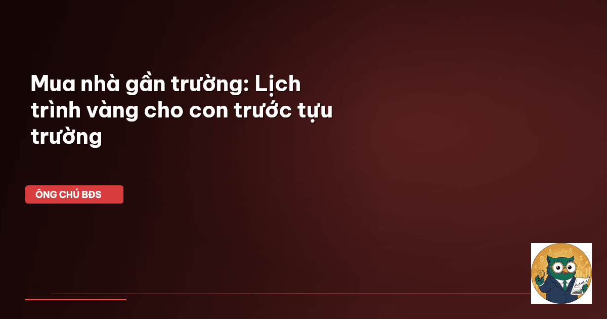 mua nhà gần trường