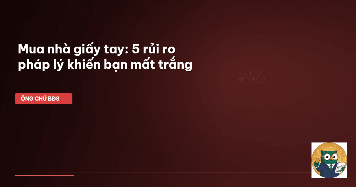 mua nhà giấy tay