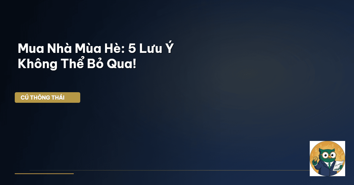 Mua Nhà Mùa Hè: 5 Lưu Ý Không Thể Bỏ Qua!