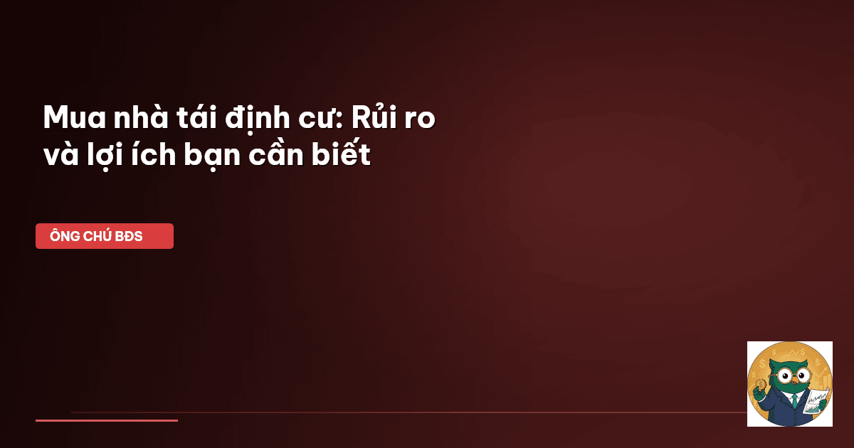 mua nhà tái định cư