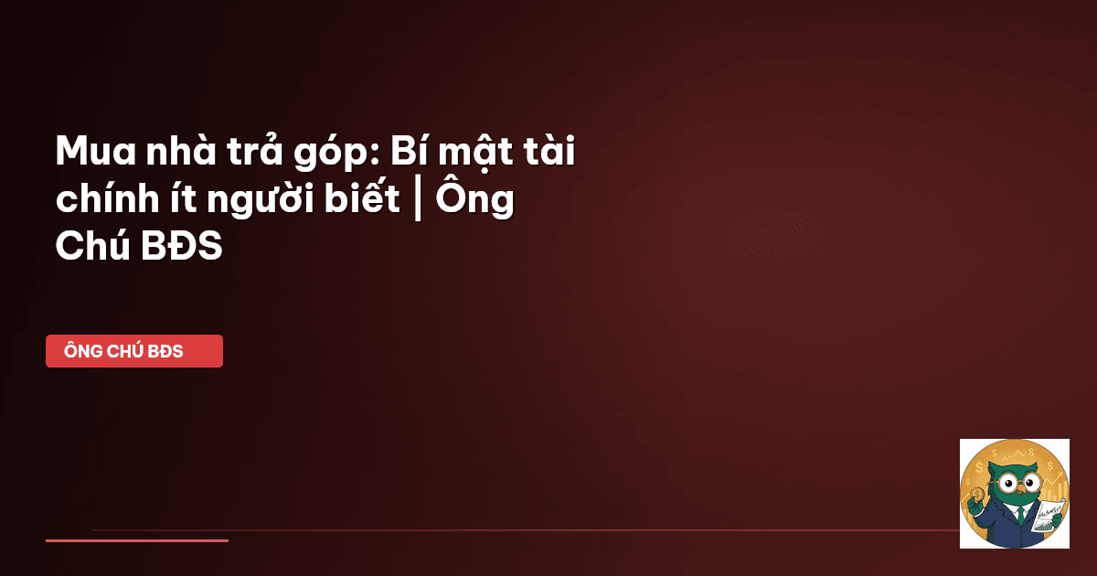 mua nhà trả góp