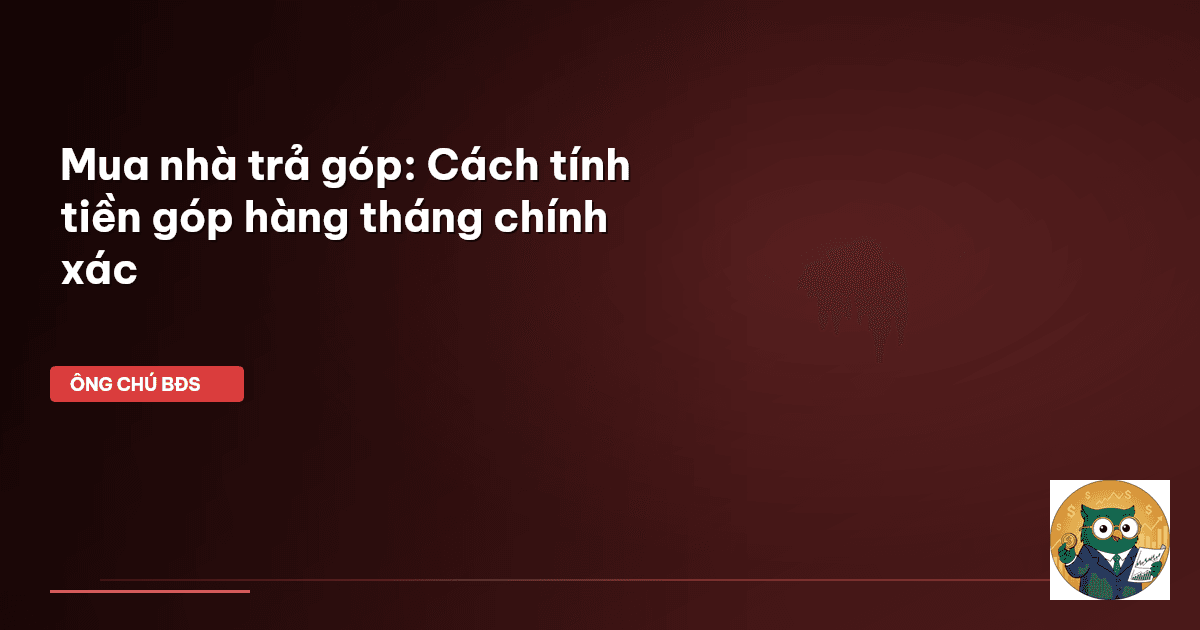 mua nhà trả góp