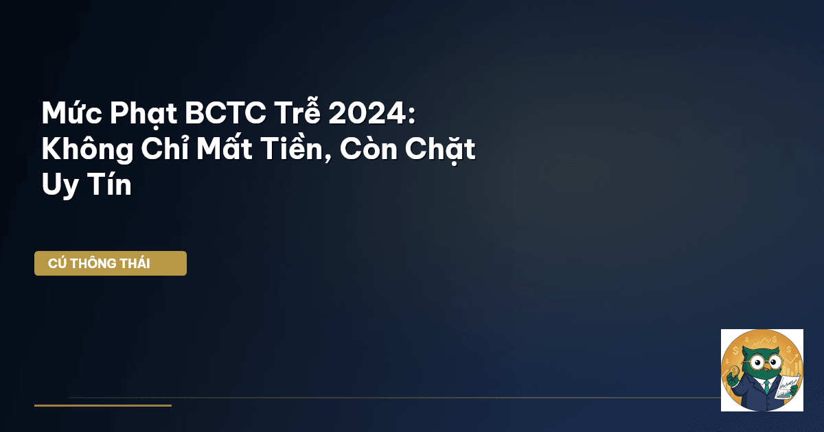 Mức Phạt BCTC Trễ 2024: Không Chỉ Mất Tiền, Còn ‘Chặt’ Uy Tín