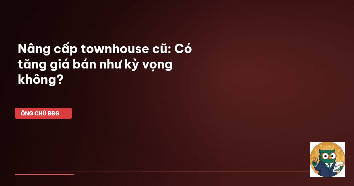 nâng cấp townhouse