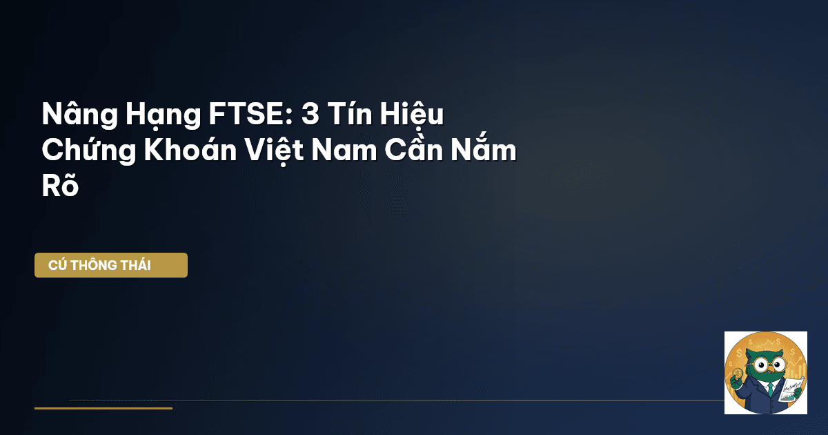 Nâng Hạng FTSE: 3 Tín Hiệu Chứng Khoán Việt Nam Cần Nắm Rõ