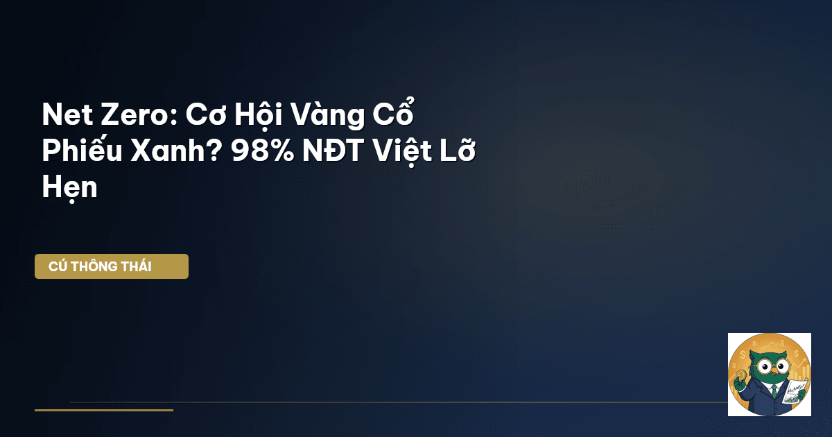 Net Zero: Cơ Hội Vàng Cổ Phiếu Xanh? 98% NĐT Việt Lỡ Hẹn