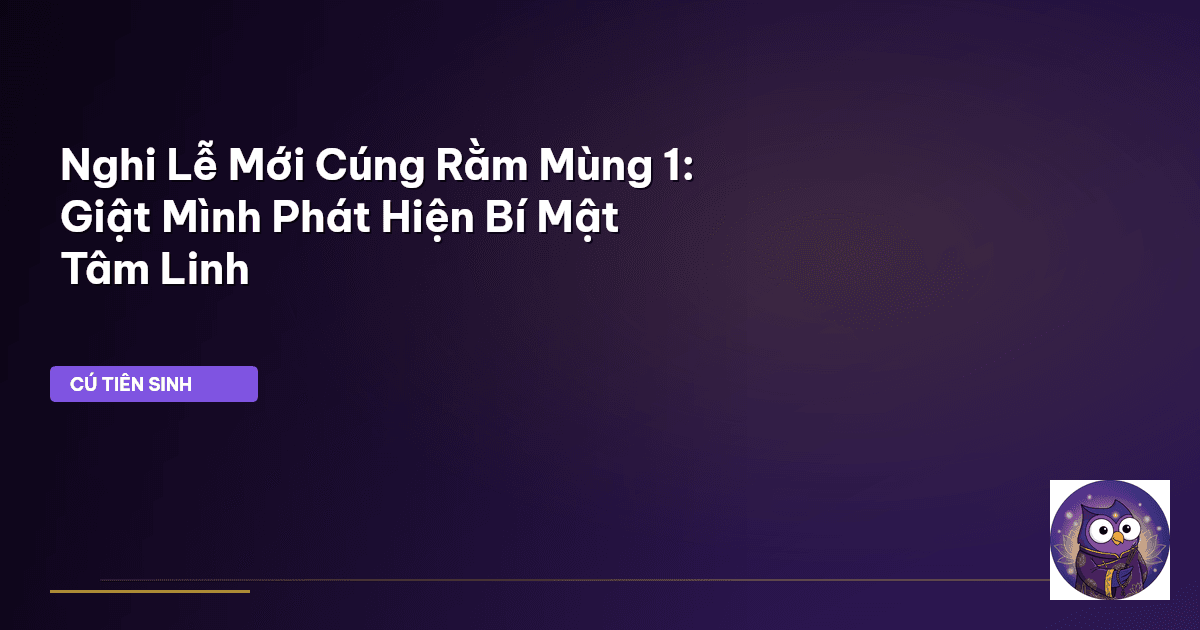 cúng rằm mùng 1