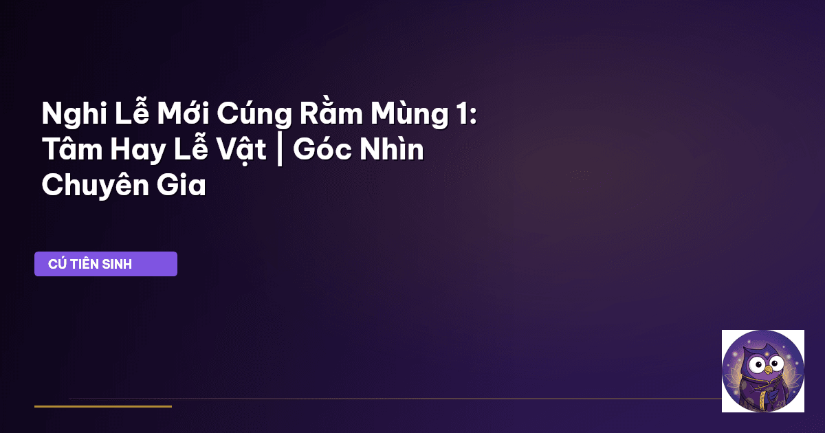 cúng rằm mùng 1