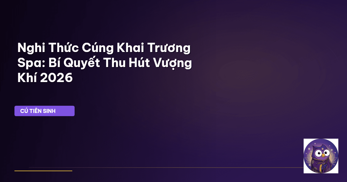 cúng khai trương spa