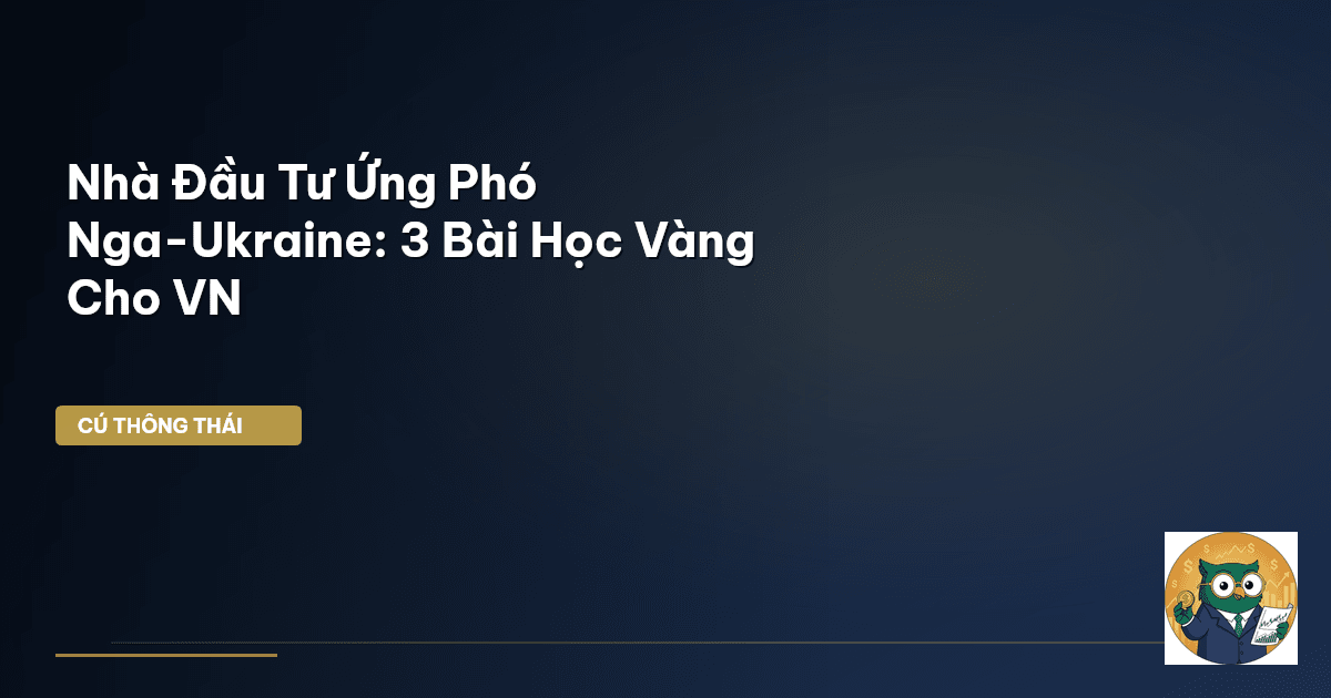 Nhà Đầu Tư Ứng Phó Nga-Ukraine: 3 Bài Học Vàng Cho VN