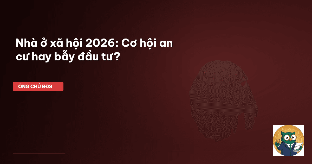 Nhà ở xã hội 2026: Cơ hội an cư hay bẫy đầu tư?