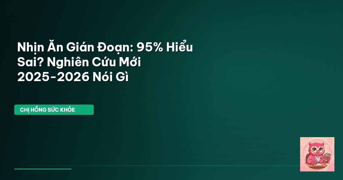 nhịn ăn gián đoạn